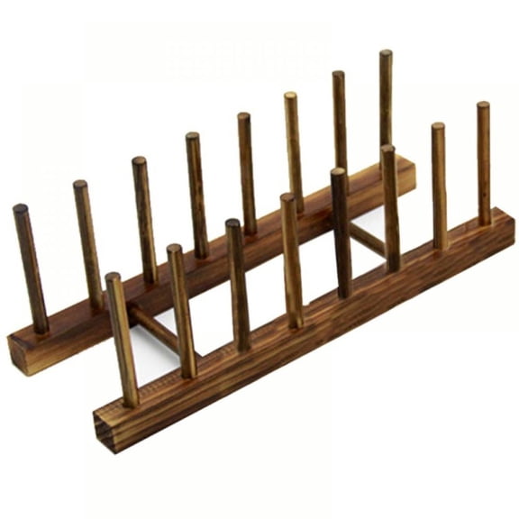 Bamboo Wooden Dish Rack Plates Holder Dish Dryer Kitchen Storage Cabinet Organizer For Dish / Plate / Bowl / Cup / Pot Lid / Cutting Board