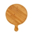 thumbnail image 1 of Bamboo Wooden Round Pizza Tray Cafe Dessert Baking 14 Inches, 1 of 1