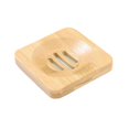 thumbnail image 1 of Bamboo Wooden Soap Dish Drainer Shower Soap Storage Holder Soap Tray for Bathroom Shower Vanities Kitchen Sink Square, 1 of 7