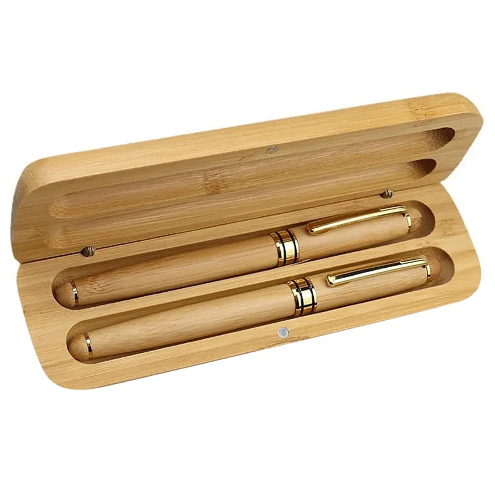 Bamboo Wooden Stationery Students Business Office Ballpoint Pen and Gift Box Elegant Bamboo 1277