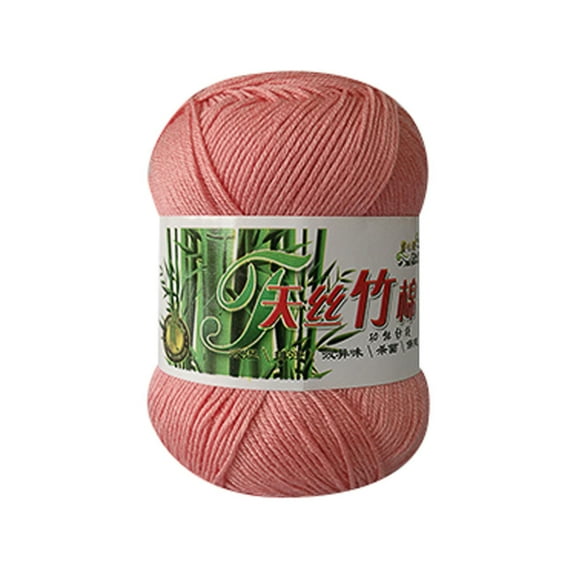 Bamboo Wool Yarn, Cotton, Warm, Soft, Natural, for Crocheting, 50G,New Bamboo Cotton Warm Soft Natural Knitting Crochet Knitwear Wool Yarn 50G H,