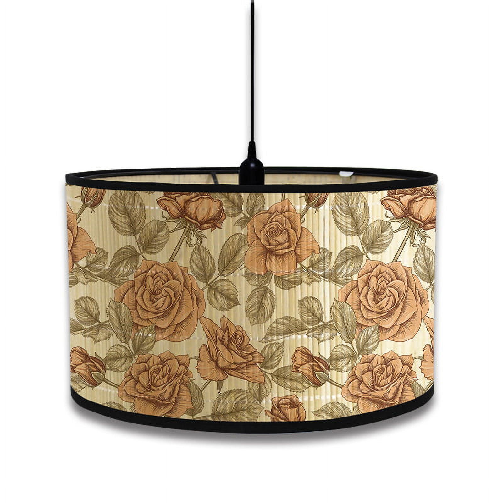 Bamboo Woven Lamp Shade Decorative Ceiling Lamp Cover Ceiling Mounted