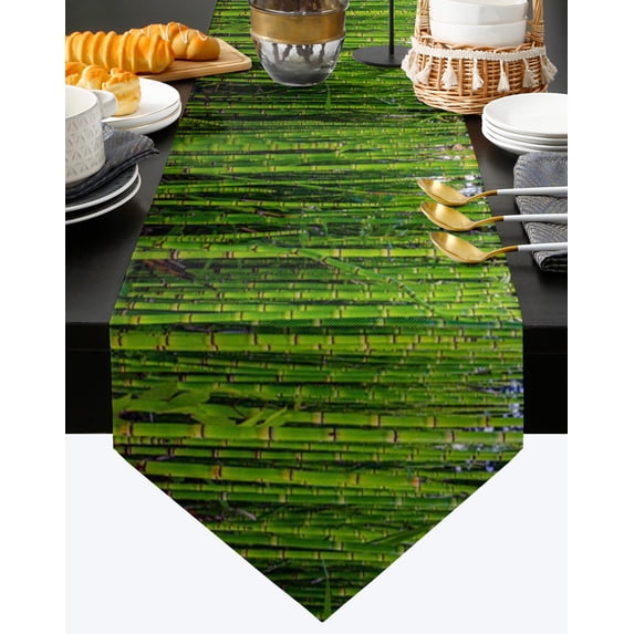 Bamboo Zen Modern Table Runner Wedding Party Table Decoration Centers Of Dining Table Tablecloth