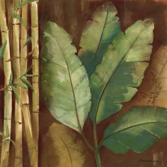 Bamboo and Palms I Canvas Art - Pamela Luer (24 x 24)