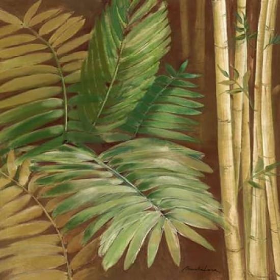 Bamboo and Palms II Canvas Art - Pamela Luer (24 x 24)