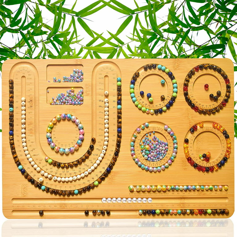 ZDLS Wooden Bead Board for Beading and Jewellery Making, Bamboo Beading  Board for Bracelet and Necklaces Making, Bead Design Board for Kids and  Adults by ZDLS - Shop Online for Arts 