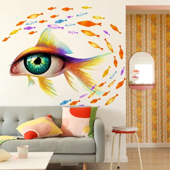 Fish Kids Wall Stickers Wall Decals Peel and Stick Removable Wall Stickers for Kids Nursery Bedroom Living Room