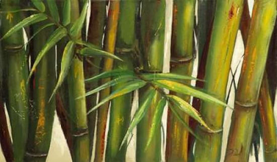Bamboo on Beige II Canvas Art - Patricia Pinto (24 x 36)