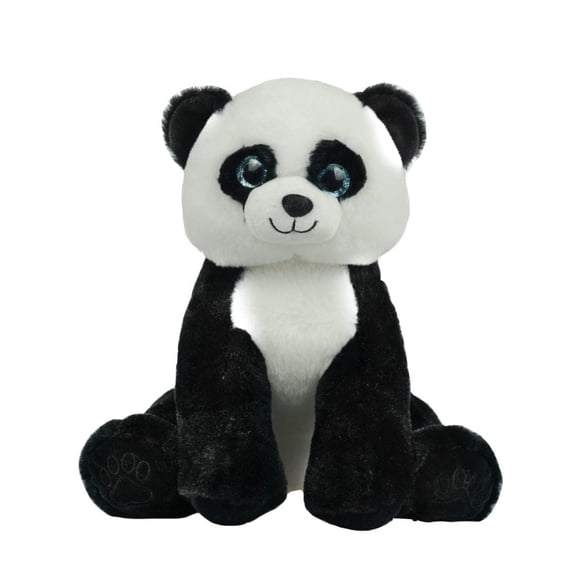 Bamboo the Panda Bear 16 inch Eco Plush Stuffed Animal Black White Panda Toy