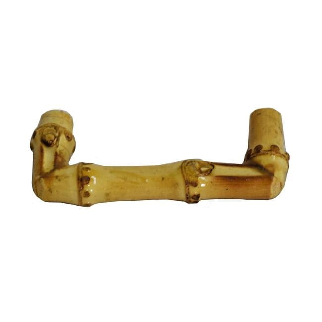 Natural Bamboo Drawer Pulls with Mounting Hardware