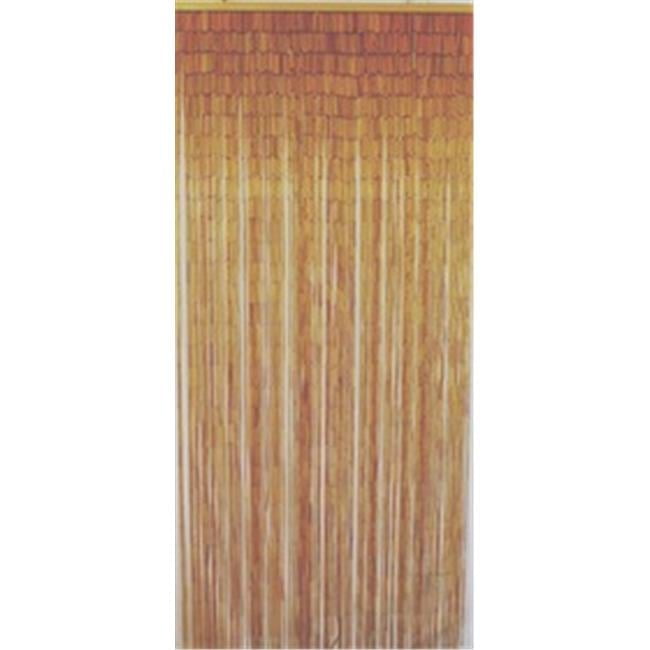 Natural Bamboo Beaded Curtain with 125 Strands