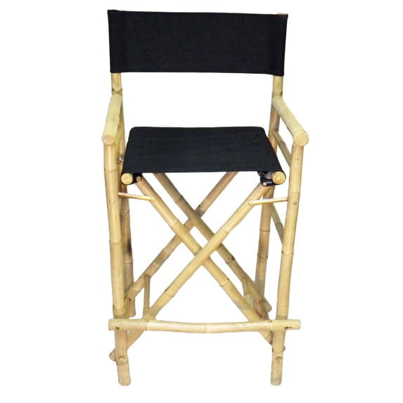 Bamboo54 Chair Bamboo Director High-Color:Black,Quantity:2