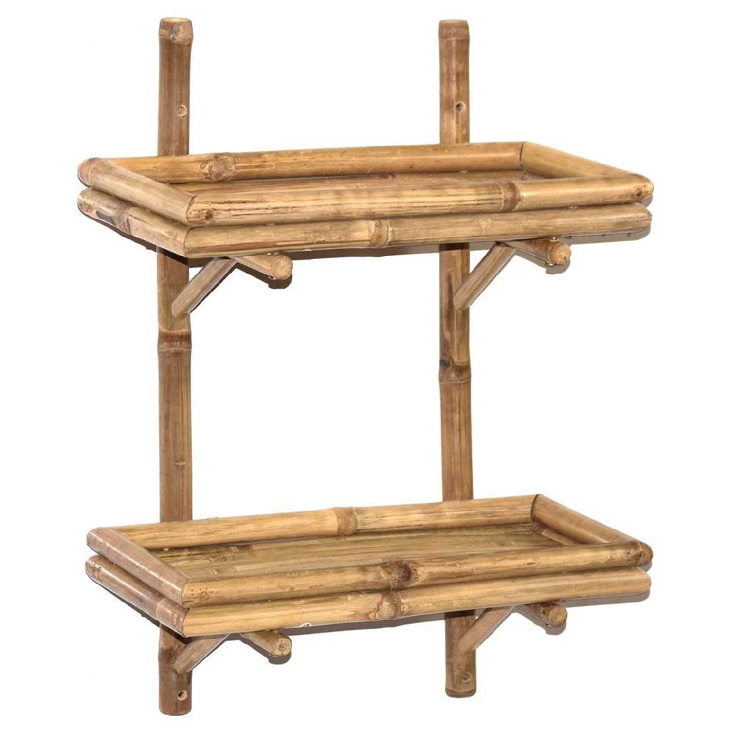 Bamboo54 Double Bamboo Wall Shelf