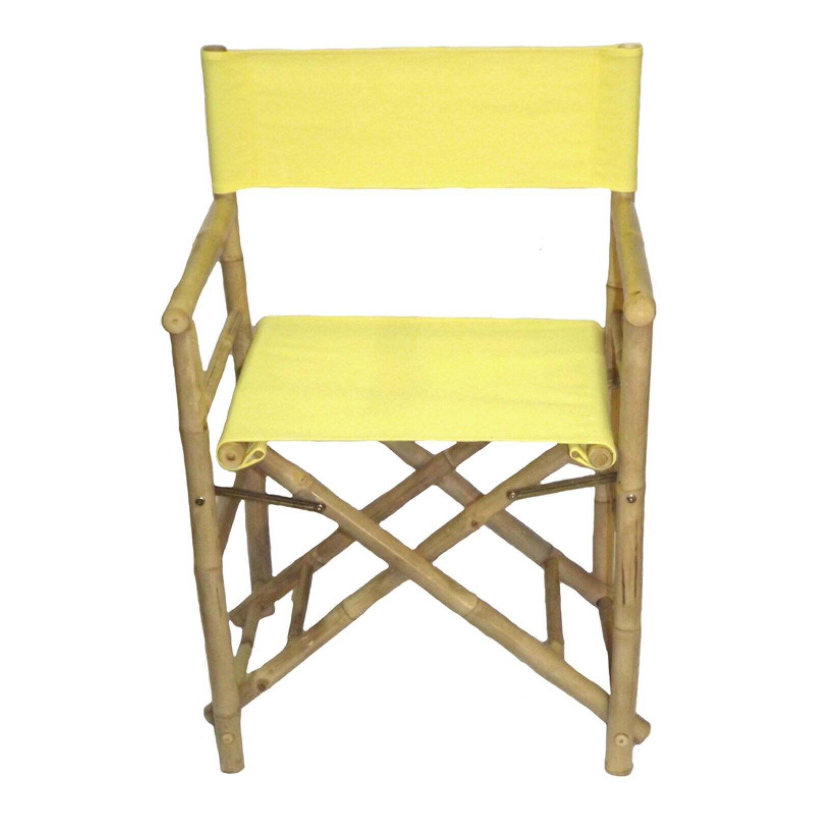 Bamboo54 Folding Bamboo Low Directors Chair with Canvas Cover - Set of 2 - image 1 of 5