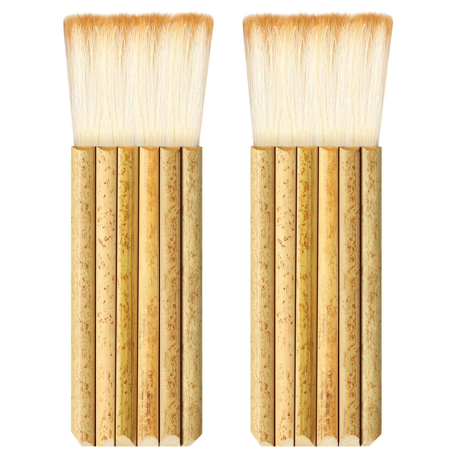 BambooBlend Hake Brush Set Ideal for Ceramics, Watercolor, and