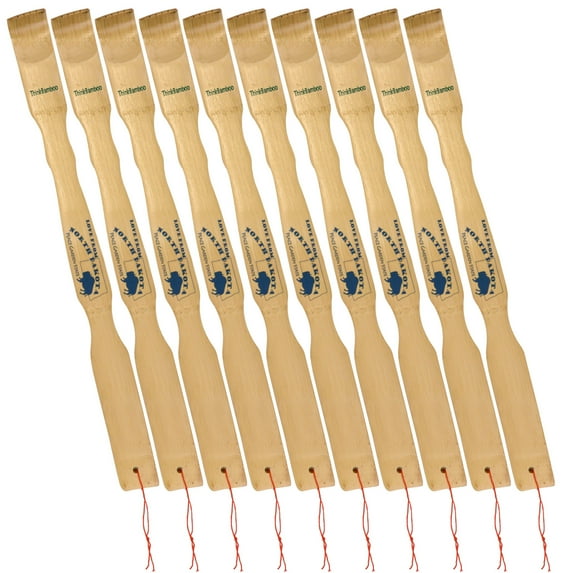 BambooMN 17" Bamboo Back Scratcher - w/Love of 50 States plus 1 Free Travel Size Back Scratcher - North Dakota - 10 Units