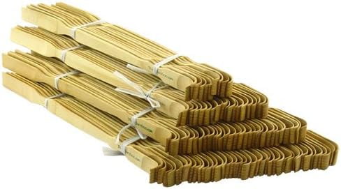 BambooMN 100 Stuzzichini Decorativi In Bambù A Forma Di Mazza Da Golf – 10,8 Cm – Per Antipasti, Cocktail E Buffet