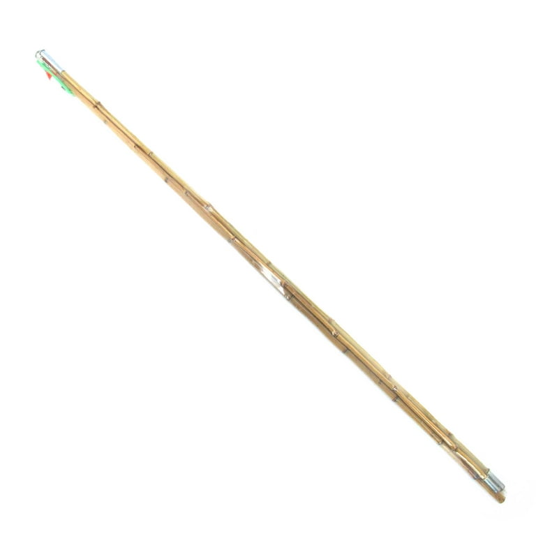BambooMN 11.5ft Old-fashioned Bamboo Fishing Pole w/ Bobber, Hook, Line,  Sinker - 1 Set 