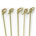 thumbnail image 1 of BambooMN 3.5" Bamboo Green Knotted Knot Skewers Picks for Cocktails and Hors' D'oeuvres Party Supplies, 100 Pieces, 1 of 4