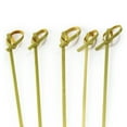 thumbnail image 1 of BambooMN 3.9" Bamboo Green Knotted Knot Skewers Picks for Cocktails and Hors' D'oeuvres Party Supplies, 100 Pieces, 1 of 8