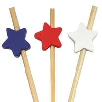 BambooMN 3.9" Decorative Star Bamboo Cocktail Fruit Sandwich Toothpicks Skewers for Catered Events, Holiday's, Restaurants or Buffet Party Supplies, 100 Pieces