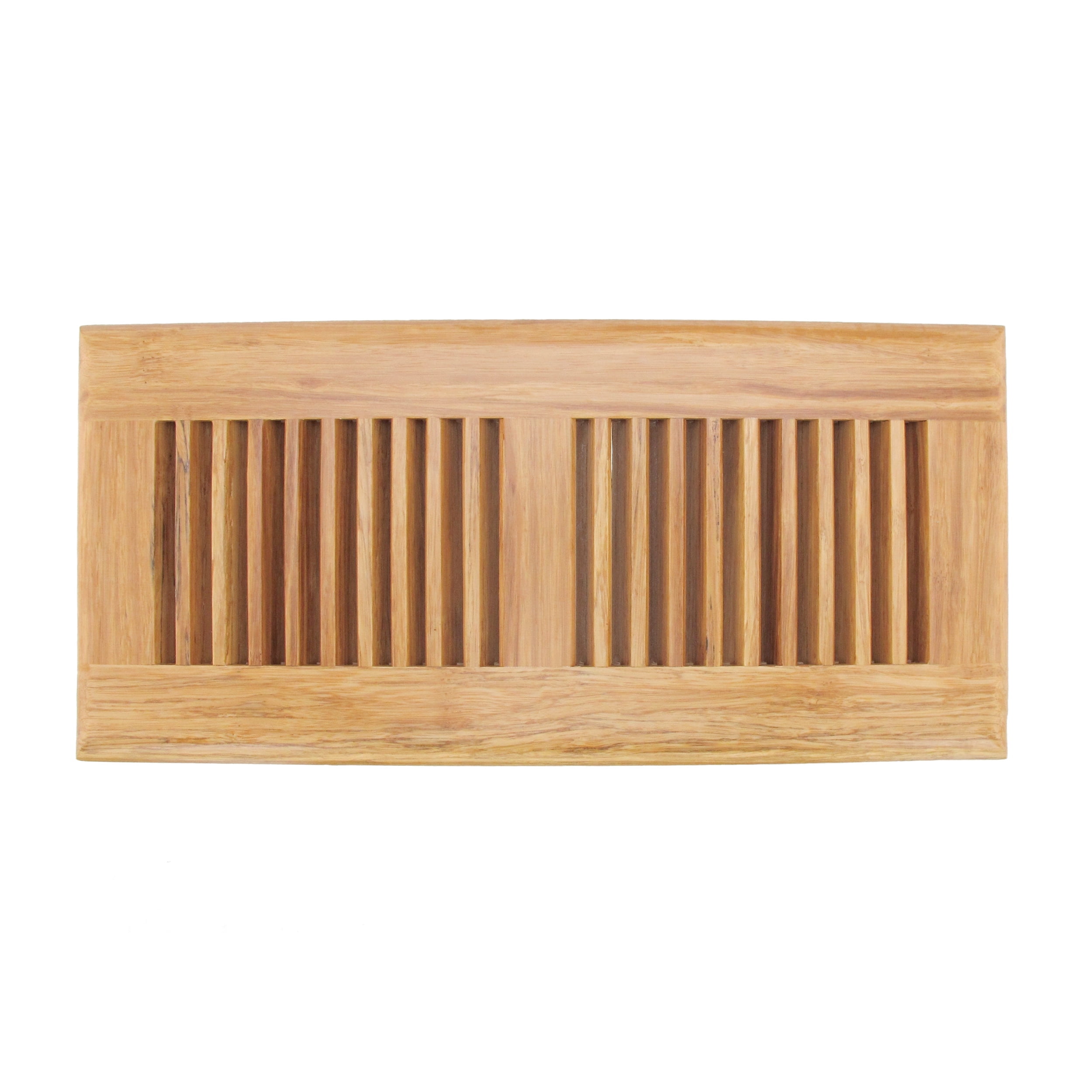 BambooMN 4" Inch x 12" Inch Inch Strand Woven Bamboo Floor Register Air Vent Indent Cover - Natural - 1 Cover
