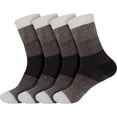 thumbnail image 1 of BambooMN Women's Chenille Fuzzy Color Block Crew Home Socks - Black Out - Extra Large - 4 Pairs, 1 of 4
