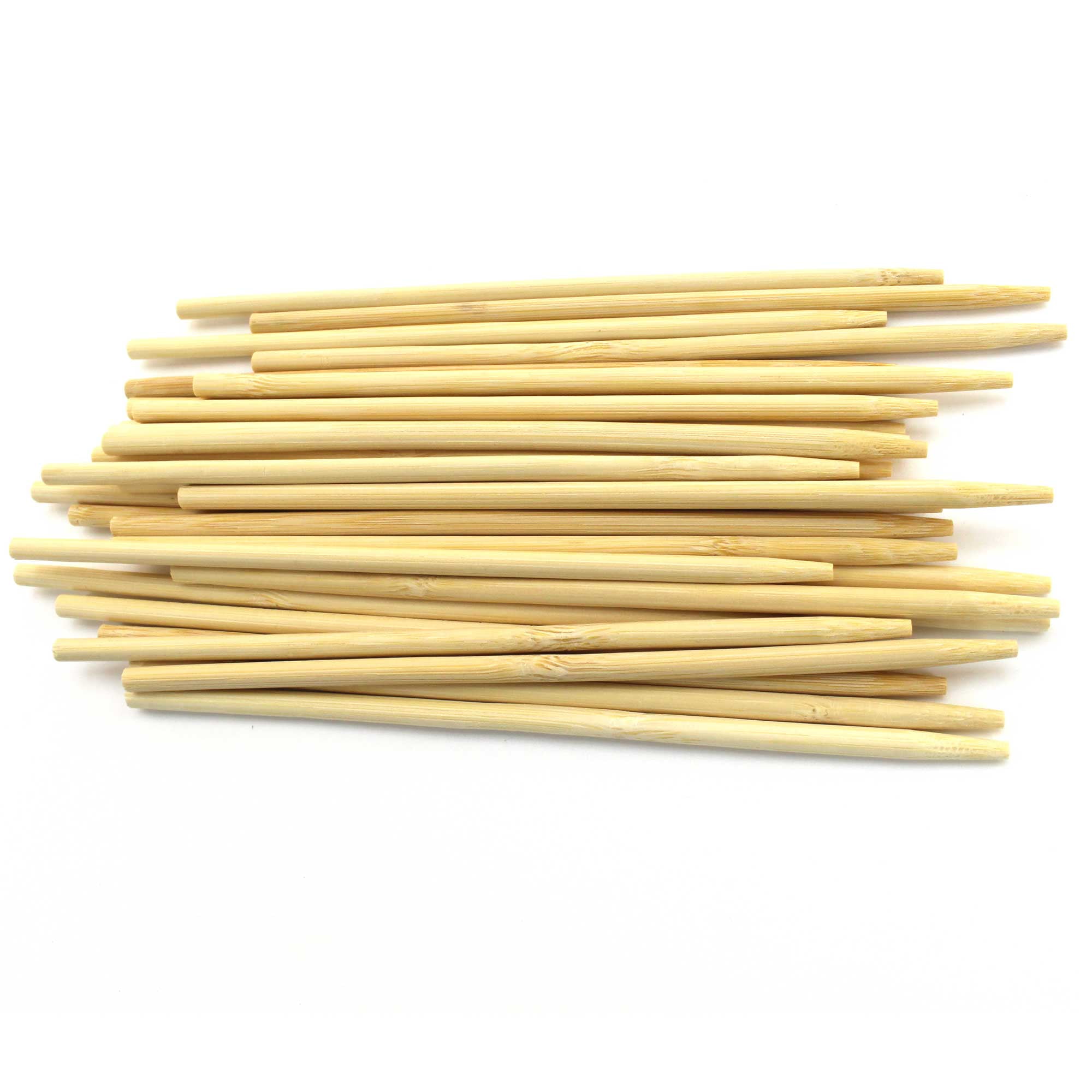 120 Pcs Bamboo Skewer Wooden Candy Apple Sticks 6 Appetizers Corn Dog Craft Lot