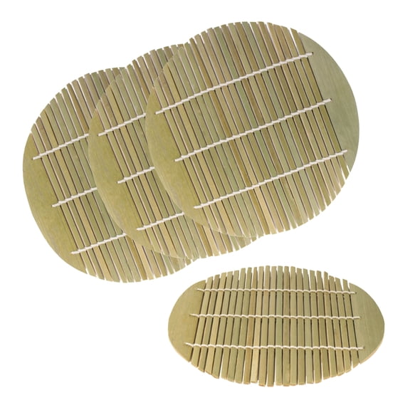 BambooMN 6.5" Dia Bamboo Steamer Liner Reusable 4 Pieces