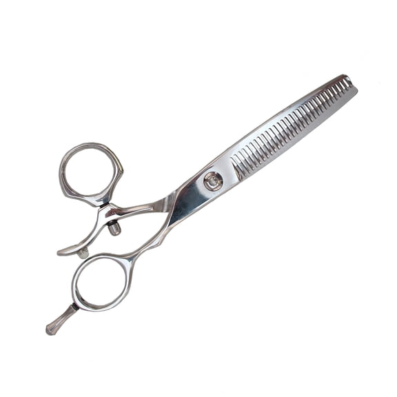 BambooMN 6" Japanese Stainless Steel Precision Thinning Swivel Handle Beauty Barber Salon Hair Scissor Shear, 1 Piece