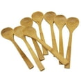 thumbnail image 1 of BambooMN 8" Reusable Solid Bamboo Soup Spoon - Dining Flatware - Kitchen Utensils - 100 pcs, 1 of 1