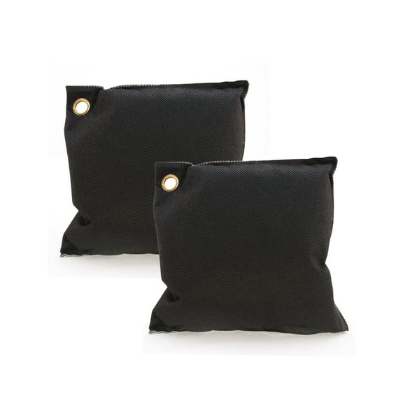 BambooMN Activated Moso Bamboo Charcoal Air Purifier Deodorizer Freshener Odor Absorber Purifier Bags, Black - 2 Bags, 500 grams Per Bags