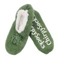 thumbnail image 1 of BambooMN Adult Super Soft Warm Cozy Fancy Yarn Slippers Non-Slip Lined Socks, 1 of 2