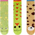 thumbnail image 1 of BambooMN Animal Non-Slip Crew Socks - Assortment 31, 3 Pairs - Women's Size(4-10) - Value Pack, 1 of 8
