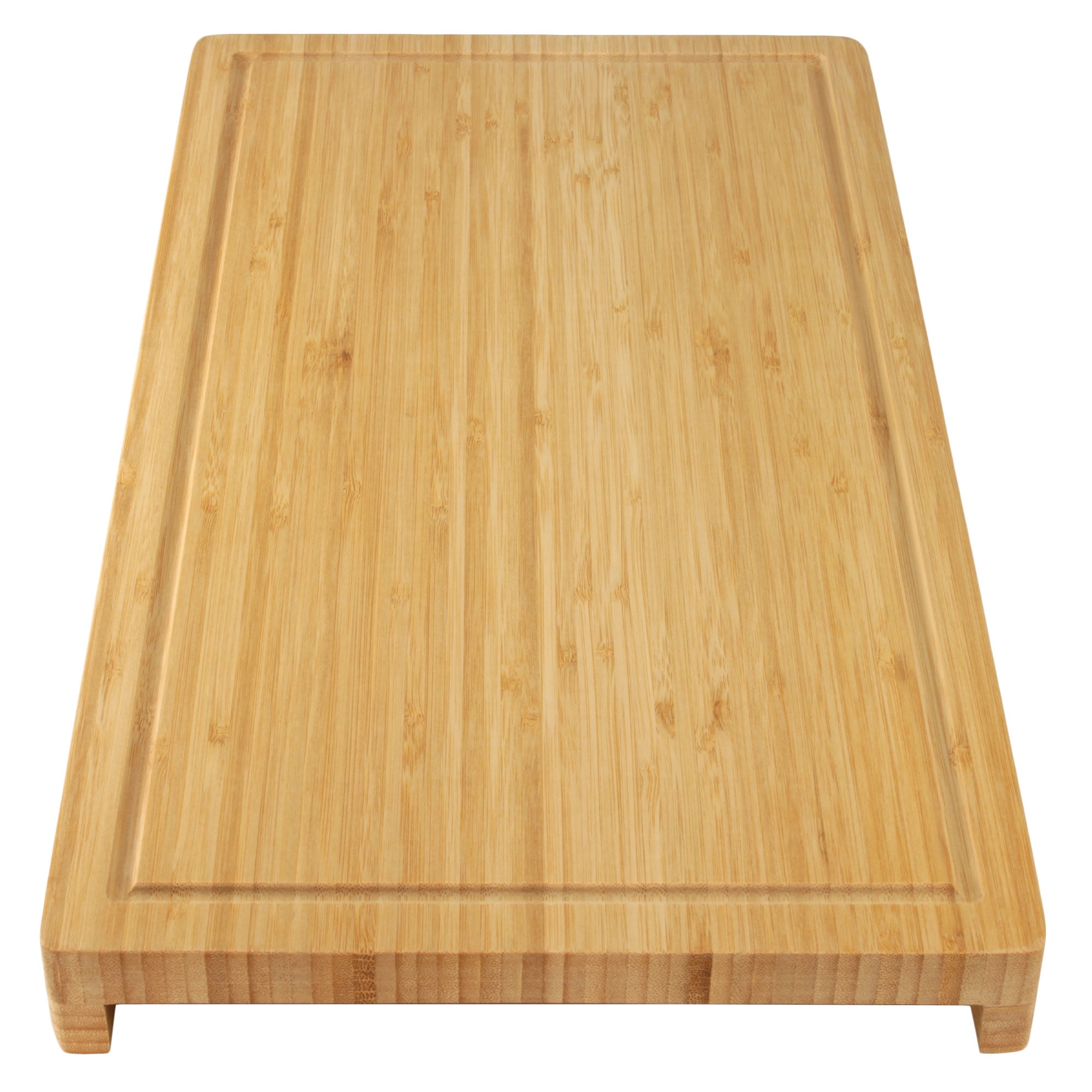 Small Natural Bamboo Rectangular Cutting Board with Groove