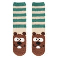thumbnail image 1 of BambooMN Beaver Socks for Women, Fuzzy Cozy Animal Crew Socks, Warm Gifts, 2 Pairs, 1 of 6