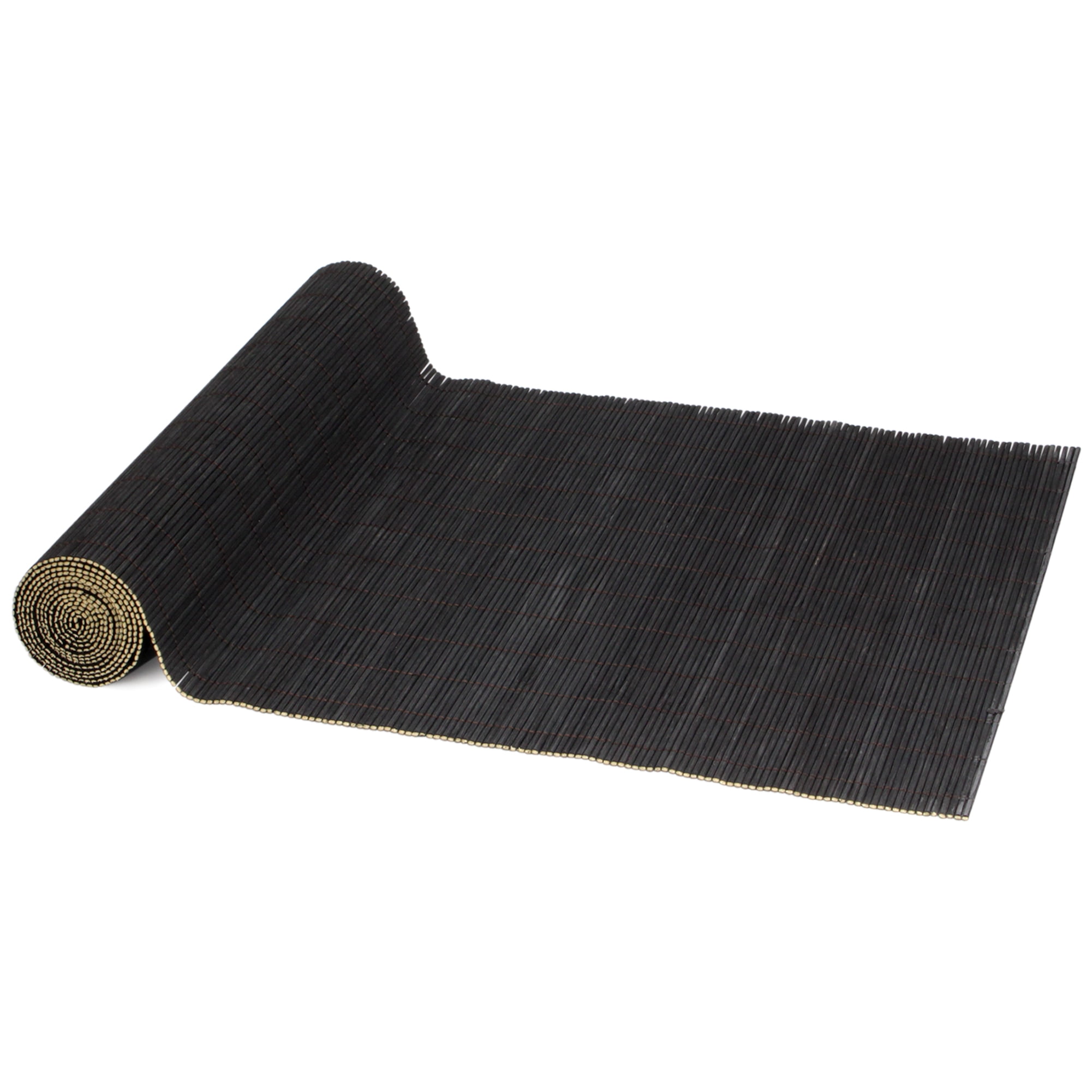 Black Bamboo Matchstick Table Runner, 70" x 13"
