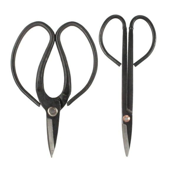 BambooMN Bonsai Basics Set - 7.2" Trimming Shears & 7" Butterfly Shear - 1 Set