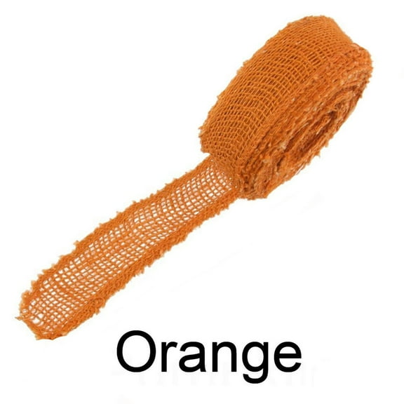 BambooMN Brand - 1.5" Inch wide Burlap Fabric Craft Ribbon - 10 Yards - Hemp ...