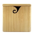 thumbnail image 1 of BambooMN Brand - Bamboo Yarn Bowl with Removable Lid -Yarn Holder for Knitting and Crochet - Natural Box, 1 of 5