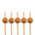 thumbnail image 1 of BambooMN Decorative Ball End Bamboo Cocktail Appetizer Picks - 4.7" (12cm) - Mustard Yellow - 300pcs, 1 of 1