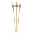 thumbnail image 1 of BambooMN Brand - Pearl End Bamboo Picks 5.9" (15cm) - 1,000 pcs - Champagne, 1 of 6