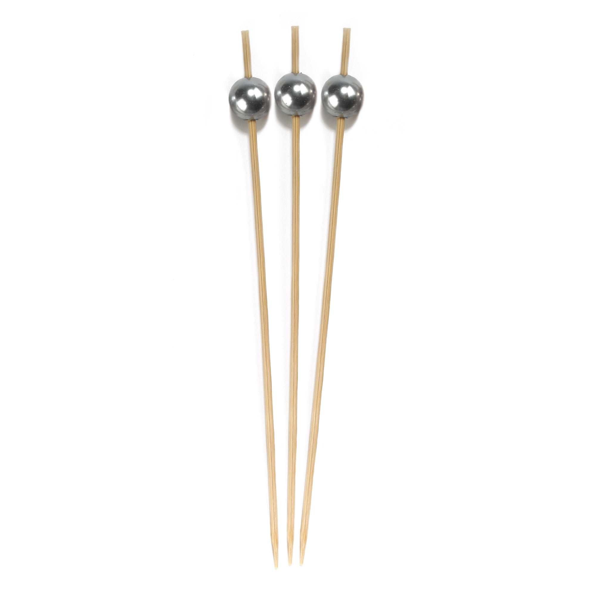 Bamboomn brand – decorative Pearl End Bamboo Picks 15 cm (15 cm