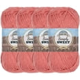 thumbnail image 1 of JubileeYarn Simply Sweet Yarn - 100g/Skein DK Cotton Blend - 4 Skeins - Soft Red - Color 505, 1 of 6