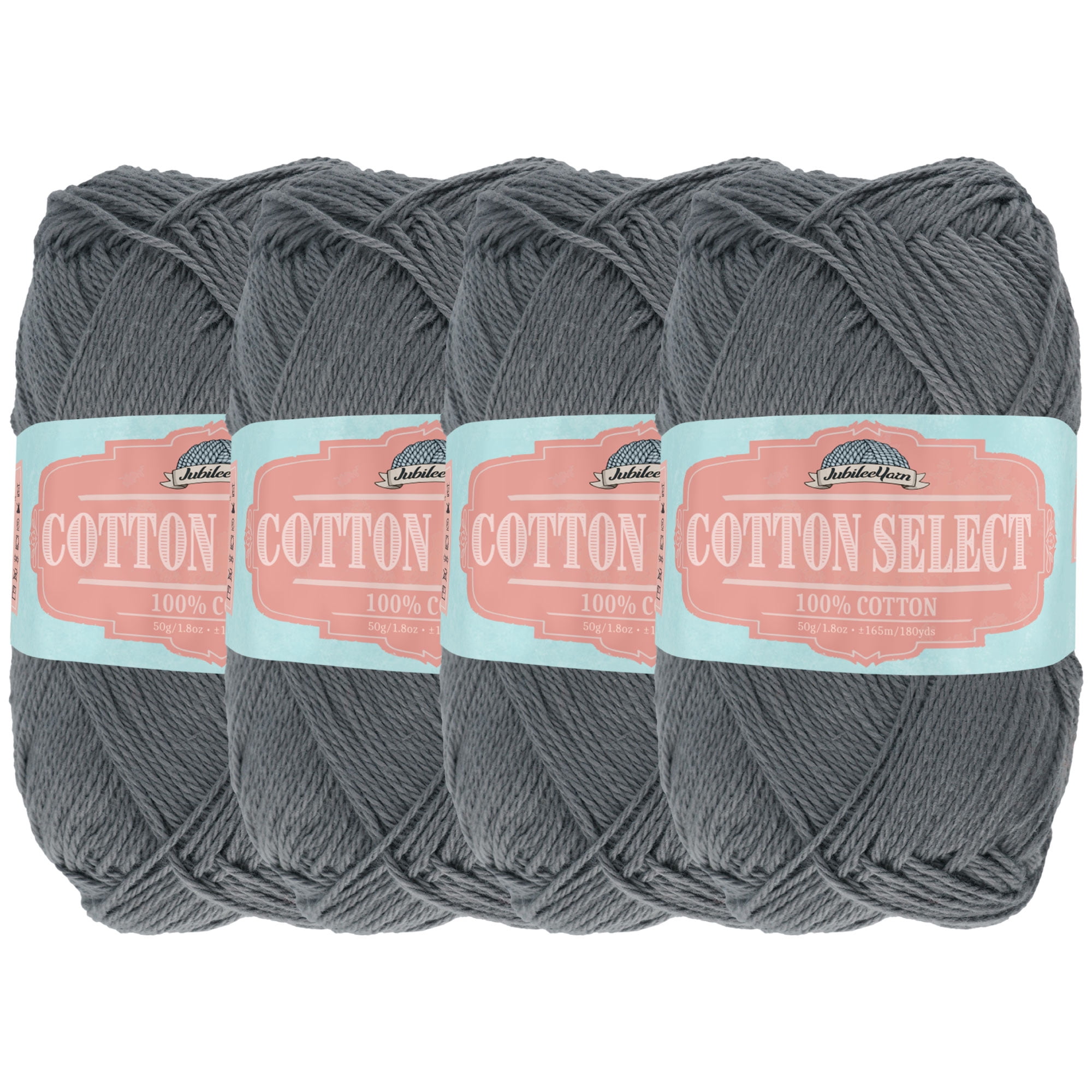 BambooMN Cotton Select Yarn - Island Pink (200g/720yds) - 2 Sport Weight -  4 Skeins 