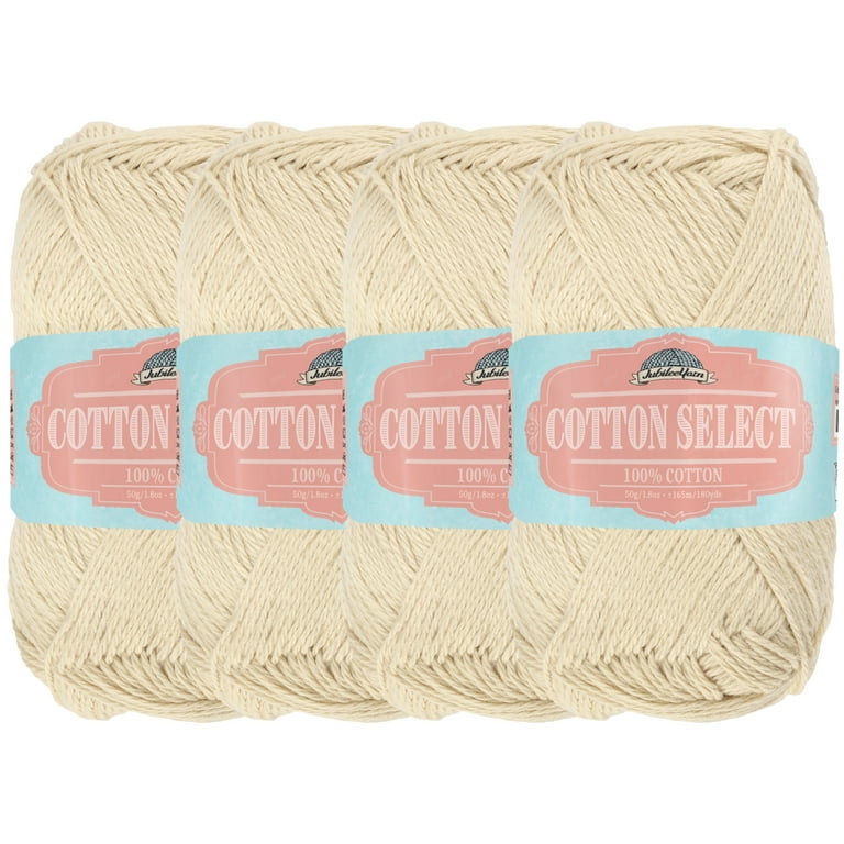 JubileeYarn Cotton Select Yarn - Sport Weight - 50g/Skein - Burnt Orange -  4 Skeins