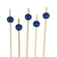 thumbnail image 1 of BambooMN Decorative Ball End Bamboo Cocktail Appetizer Picks - 4.7" (12cm) - Blue - 300pcs, 1 of 6