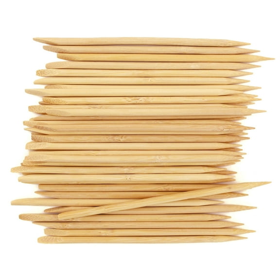 BambooMN Disposable Bamboo 15cm 5mm Nail Art Manicure Pedicure Sticks Cuticle Pushers Remover Tool, 1000 Pieces