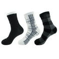 thumbnail image 1 of BambooMN Double Layer Fuzzy Socks - 3 prs - Assortment 10, 1 of 5