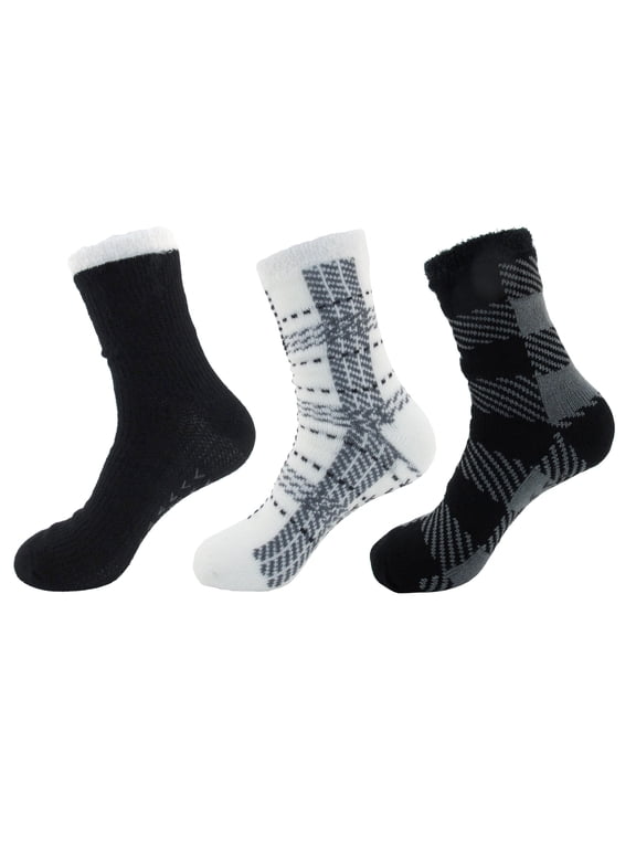 Women's Double Layer Extra Thick Socks - Assortment J - One-Size - 3 Pairs